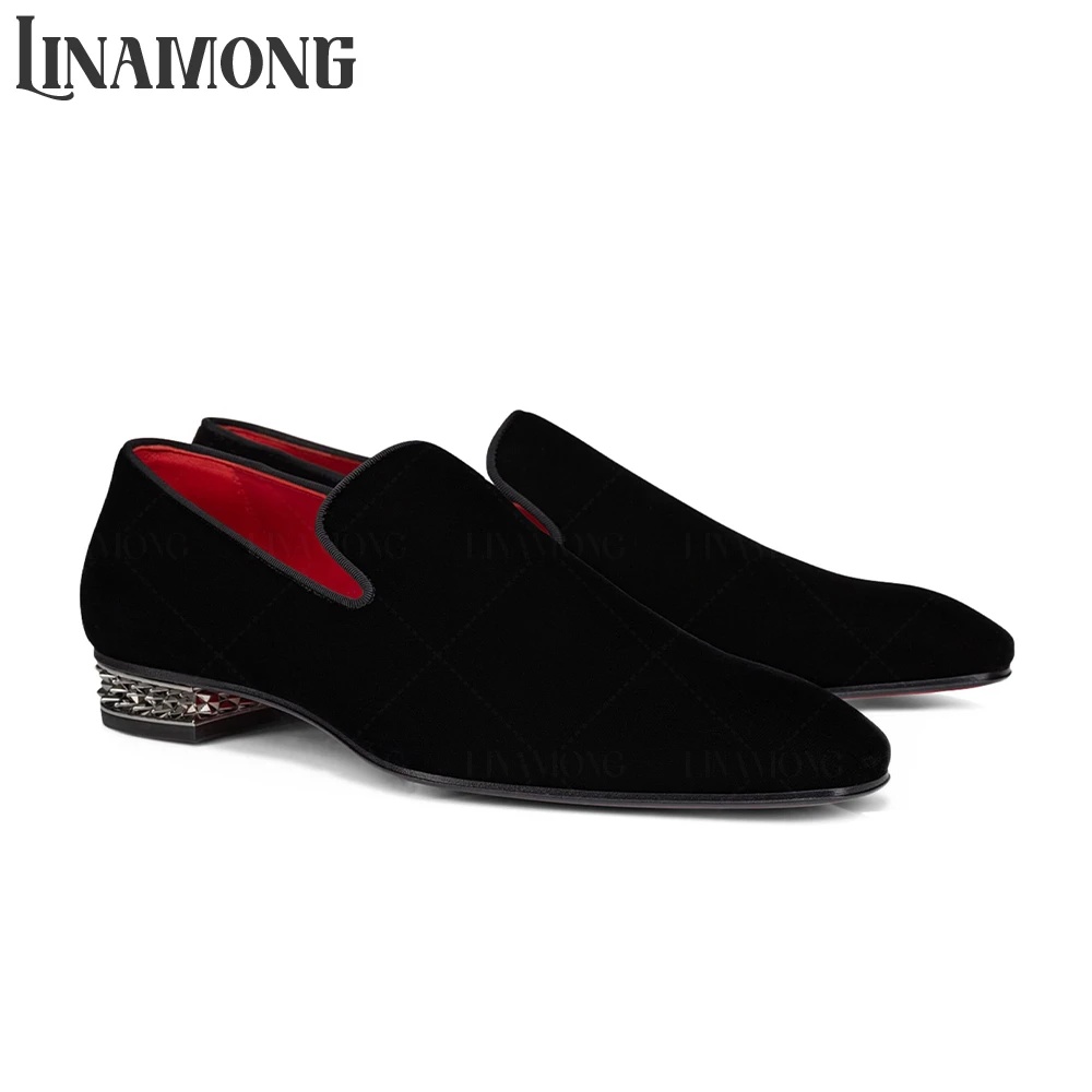 Men'S Fashion For Wedding - Luxe loafers met studs, lage blokhak,
