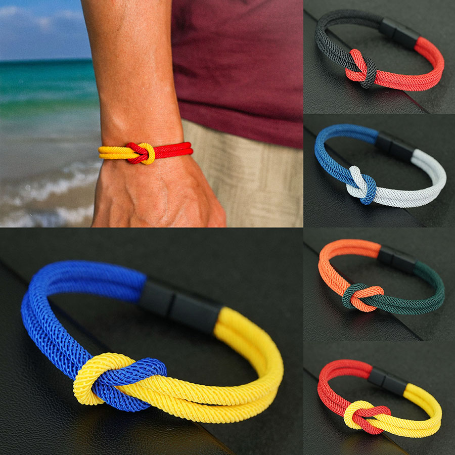 Milan Men'S Fashion - 5 Stijlen Mannen Touw Armband Ware