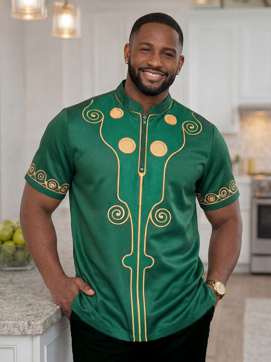 Men'S Fashion Uk 2026 - Amerikaanse en Britse maten Dashiki T-shirts,