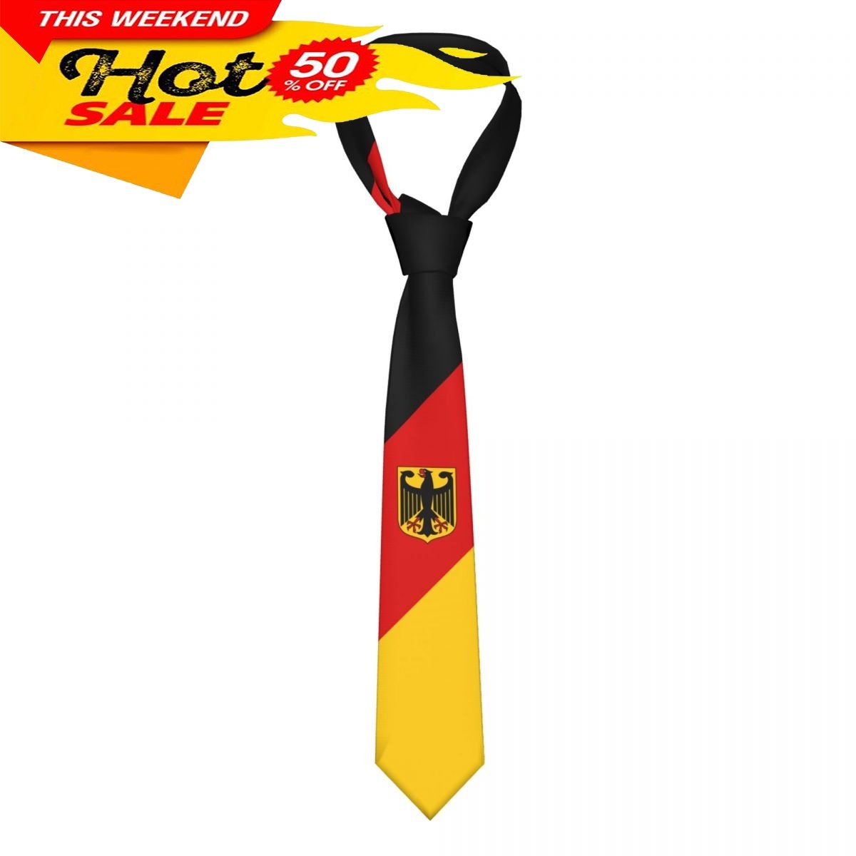 Men'S Fashion For Wedding - Duitsland Vlag Stropdas Embleem Stropdas Mannen