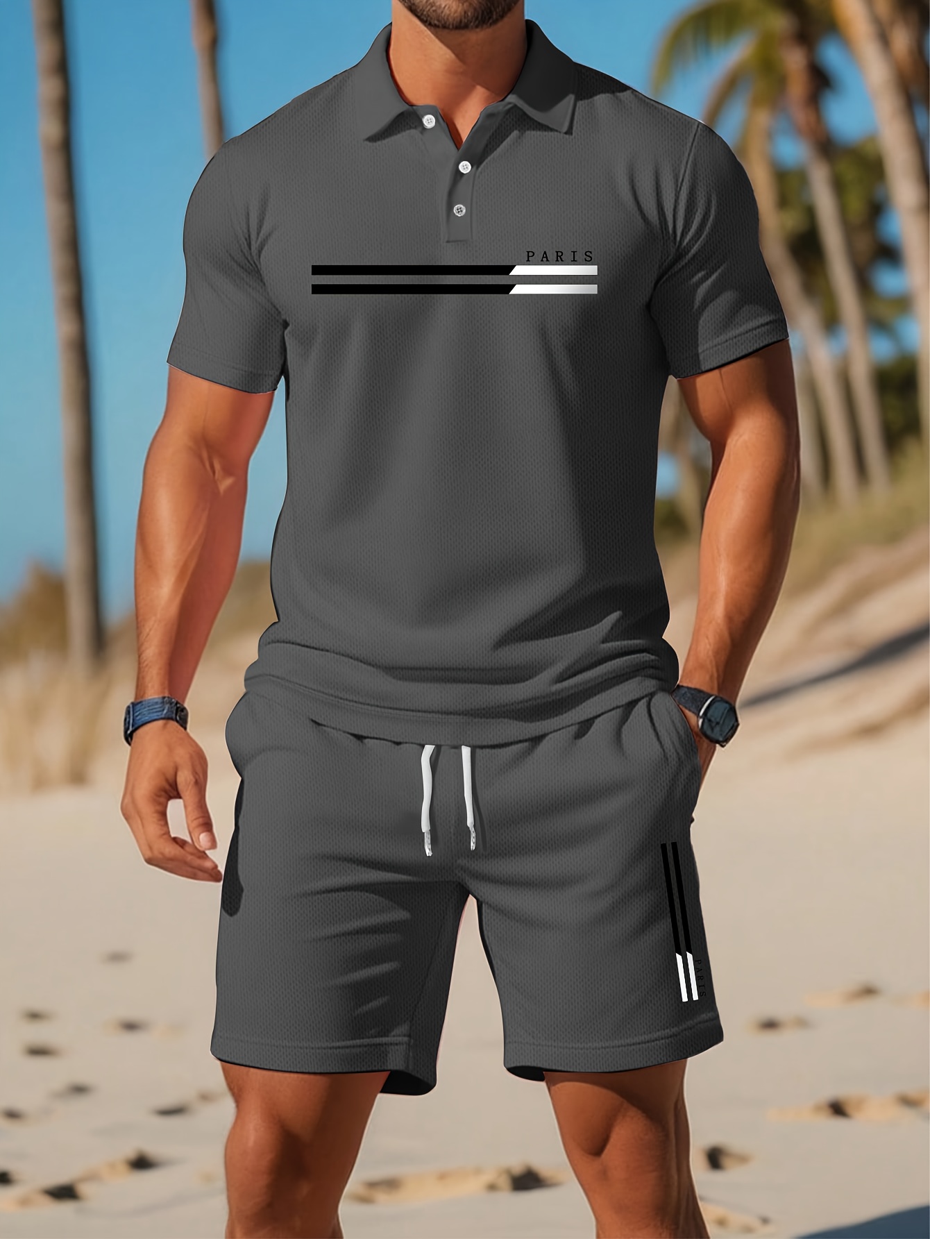 Men'S Fashion Polo - 2026 Zomer Heren Polo Set -