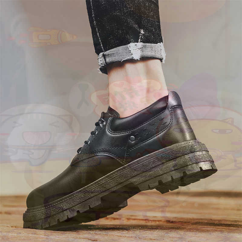 Men'S Fashion At 40 - Donker natuurlijk leer Mode-sneakers Tennis Herensneakers