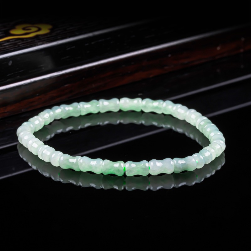 Mens Fashion Bracelet - Nieuwe Echte Natuurlijke Jade Bamboe Armband