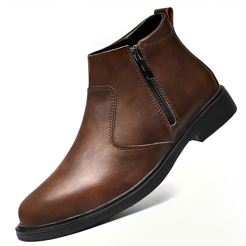 Men'S Fashion For 45 Years Old - Herfst en winter nieuwe hoge leren