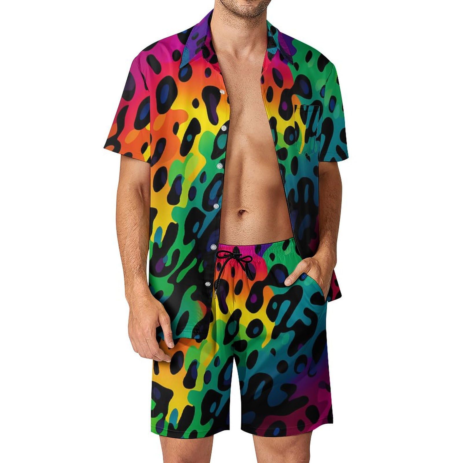 Men'S Fashion Rules - Zomer onregelmatige geometrische 3D print heren