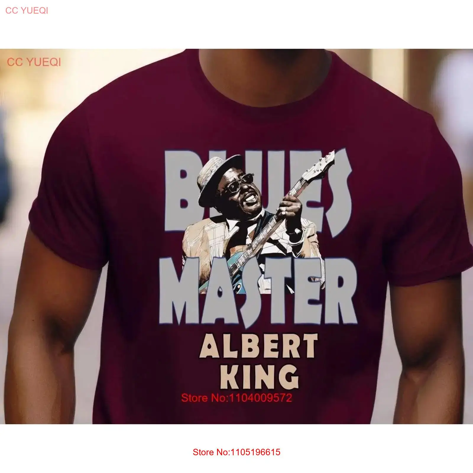 Men Fashion King - Albert King bluesmuziek T-shirt viert de