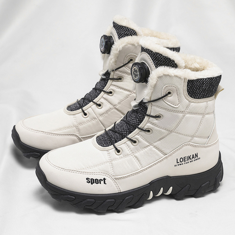 Men'S Fashion For 45 Years Old - Hoge herenschoenen met fleecevoering, verdikte comfortabele