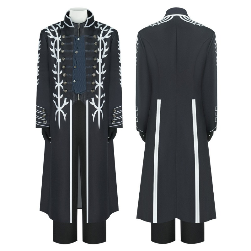 Trench Coat Men - Vergil Trenchcoat Set Game Cosplay Kostuum