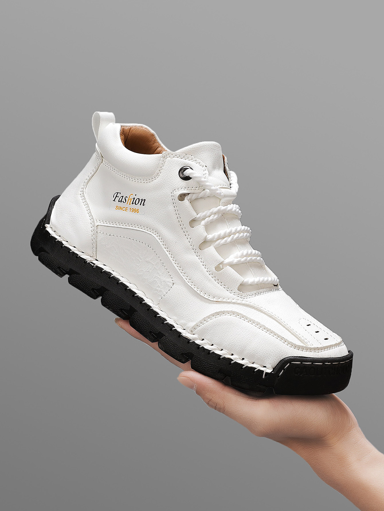 Men'S Fashion For 45 Years Old - Handgemaakte halfhoge vrijetijdsschoenen voor heren, eenvoudige