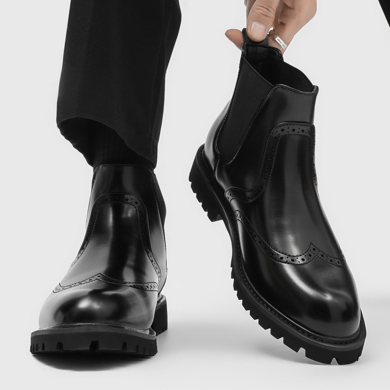 Men'S Fashion For Wedding - herenmode zakelijke bruiloft chelsea boots slip-on