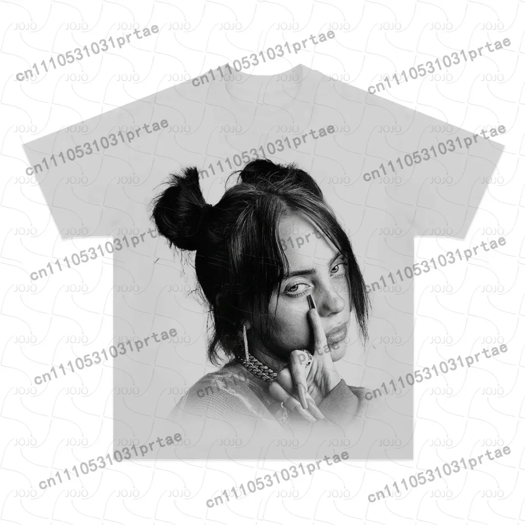 Billie Eilish Retro Patroon T- - Mens Fashion Summer 2025 recensie en prijs