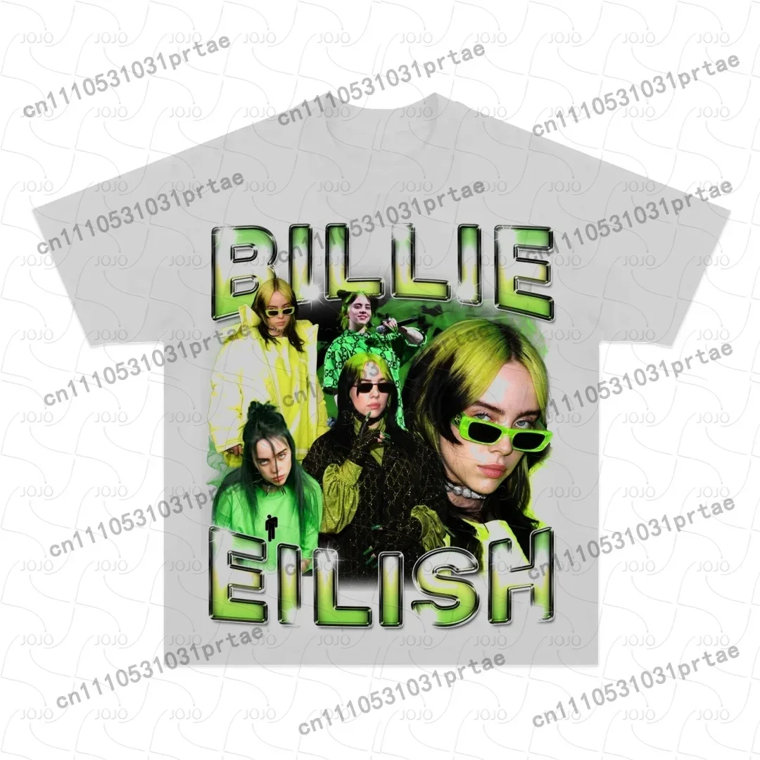 Billie Eilish Retro Patroon T- - Mens Fashion Summer 2025 recensie en prijs