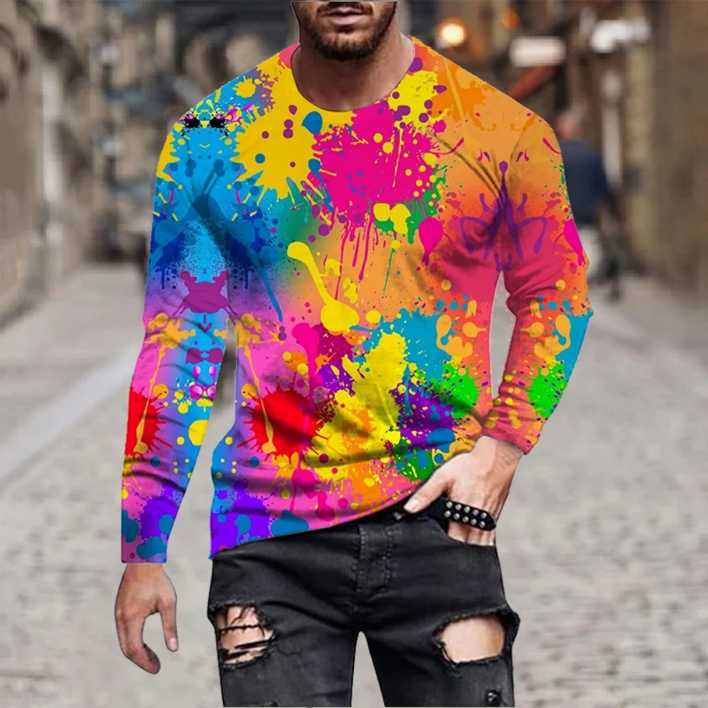Heren T-shirt met regenboogver - Men'S Fashion 2025 recensie en prijs