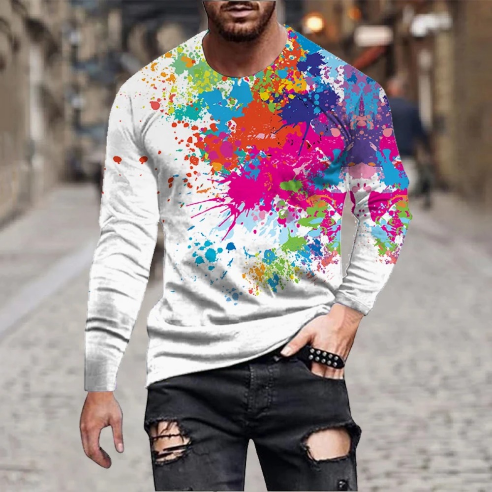 Heren T-shirt met regenboogver - Men'S Fashion 2025 recensie en prijs