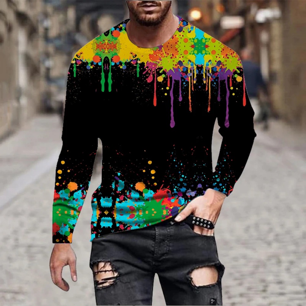 Heren T-shirt met regenboogver - Men'S Fashion 2025 recensie en prijs