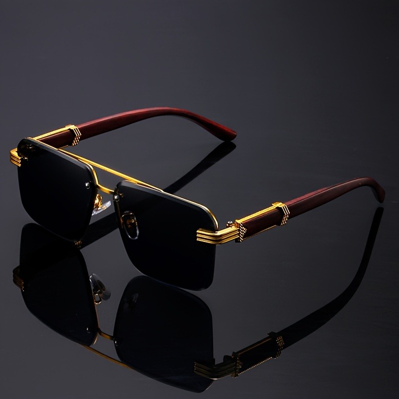 Trend Dubbele Beam Rechthoekig - Men'S Fashion Rimless Glasses recensie en prijs