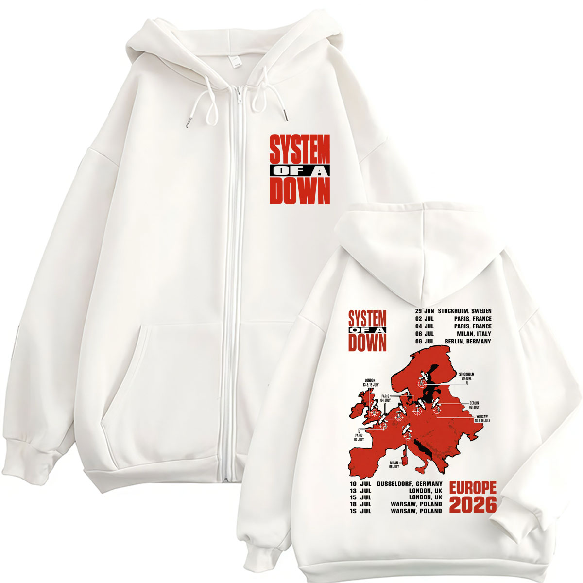 System of A Down EU en UK Tour - Men'S Fashion Uk 2026 recensie en prijs