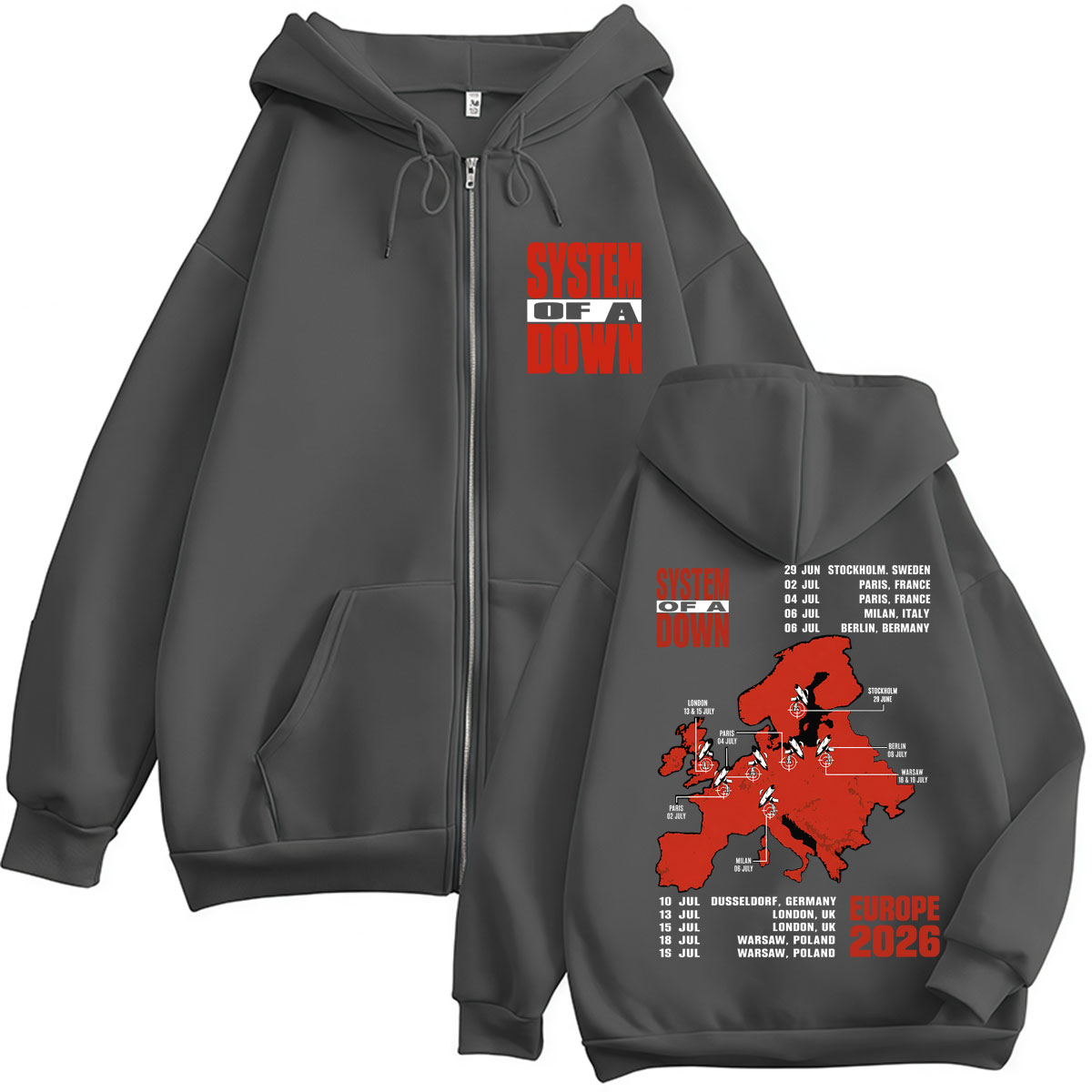 System of A Down EU en UK Tour - Men'S Fashion Uk 2026 recensie en prijs