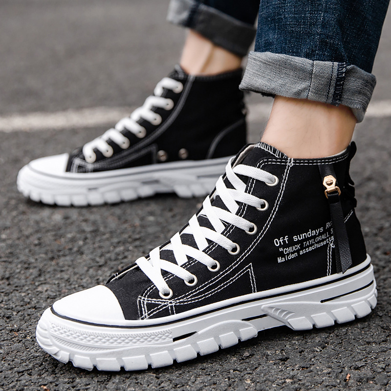 Herenschoenen van canvas, hoge - Mens Fashion Summer 2025 recensie en prijs