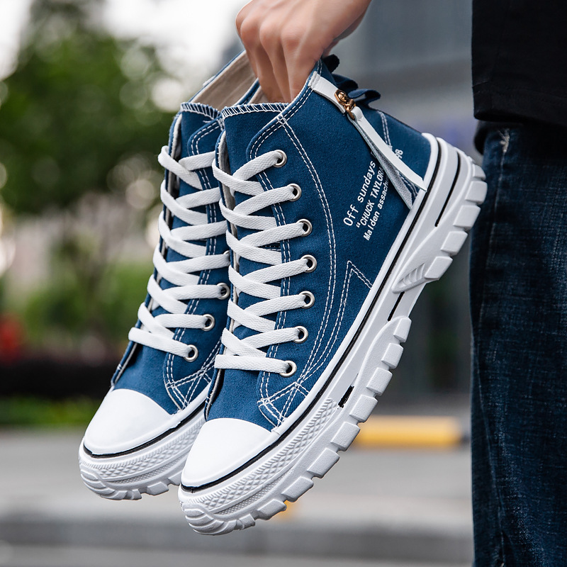Herenschoenen van canvas, hoge - Mens Fashion Summer 2025 recensie en prijs