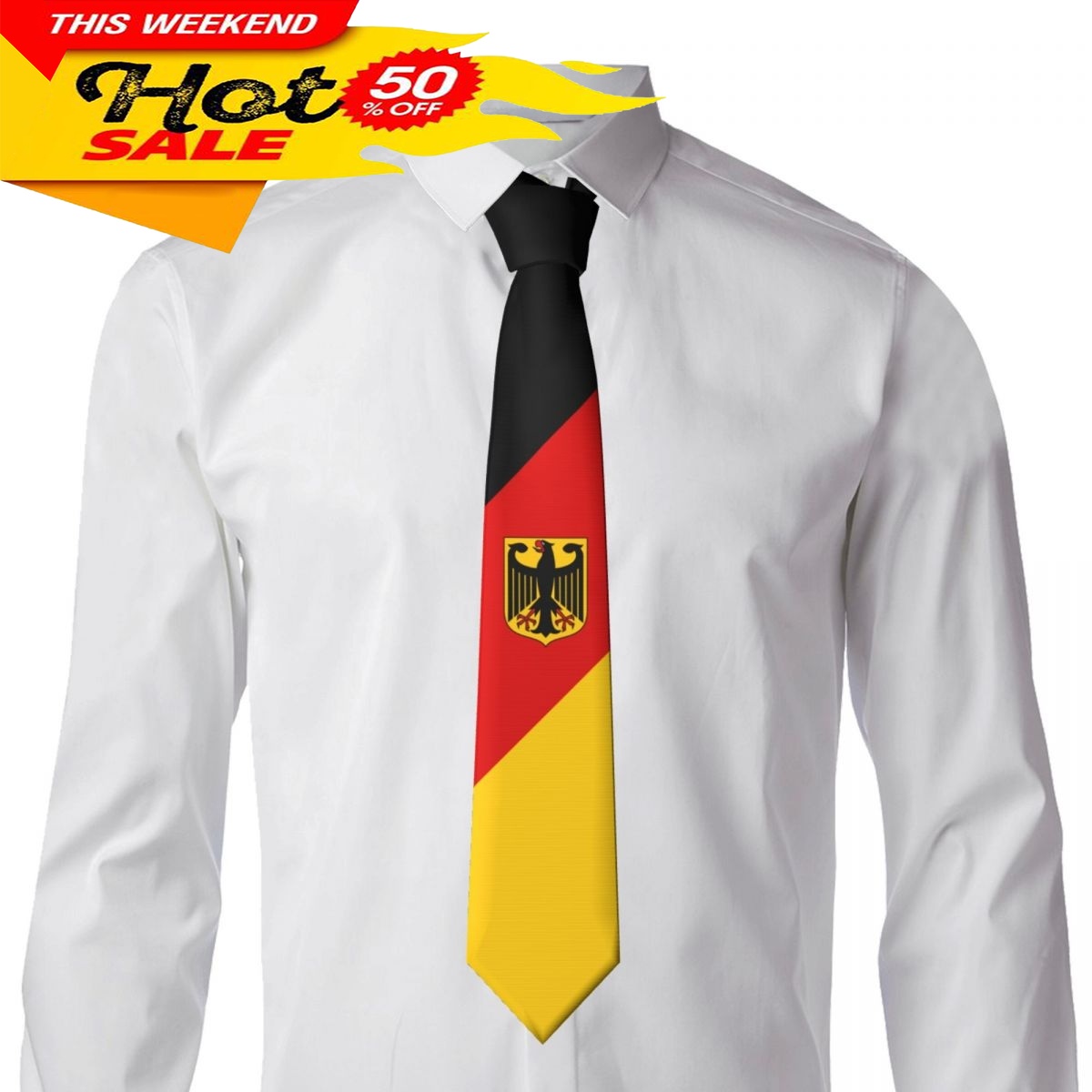 Duitsland Vlag Stropdas Emblee - Men'S Fashion For Wedding recensie en prijs