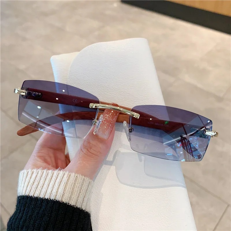 Kleine randloze zonnebrillen v - Men'S Fashion Rimless Glasses recensie en prijs