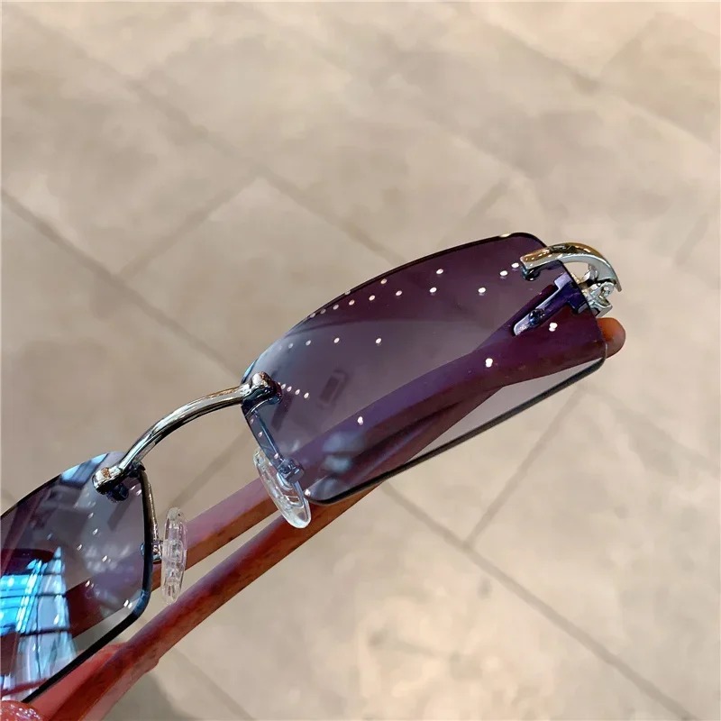 Kleine randloze zonnebrillen v - Men'S Fashion Rimless Glasses recensie en prijs