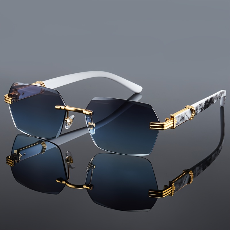 Mode randloze zonnebrillen her - Men'S Fashion Rimless Glasses recensie en prijs