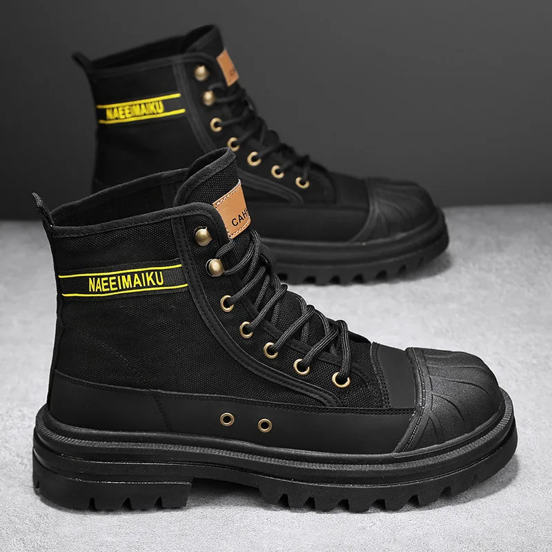 Heren Canvas Laarzen Mode Hoge - Men'S Fashion For 45 Years Old recensie en prijs