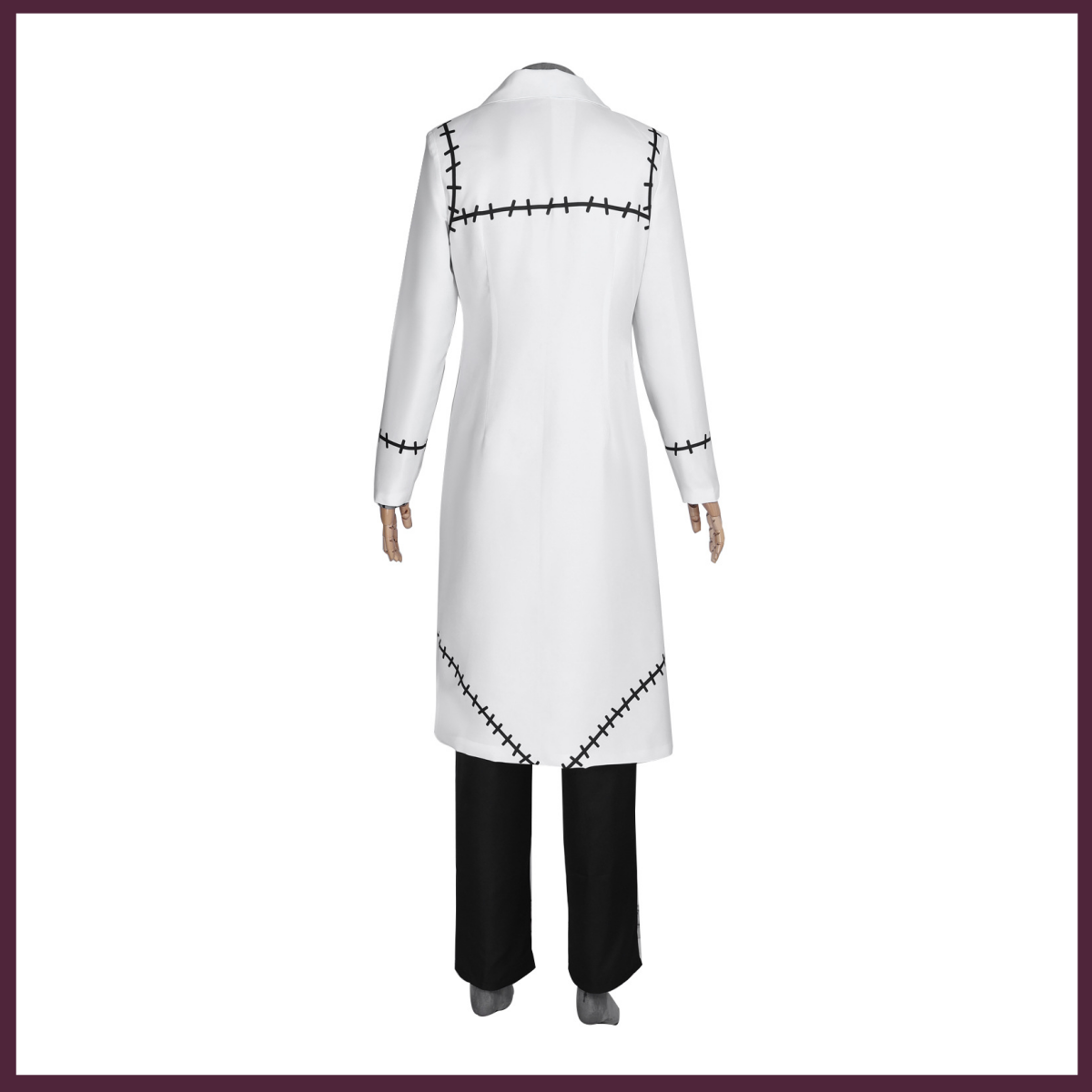 Witte lange jas trenchcoat uni - Trench Coat Men recensie en prijs