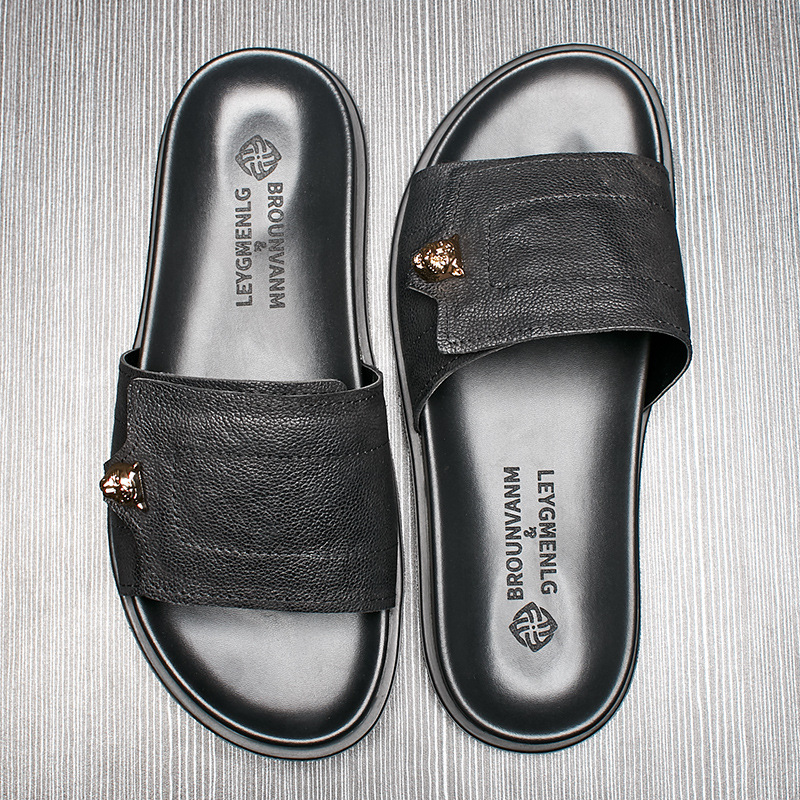 2025 Nieuwe Lederen Slippers M - Mens Fashion Summer 2025 recensie en prijs