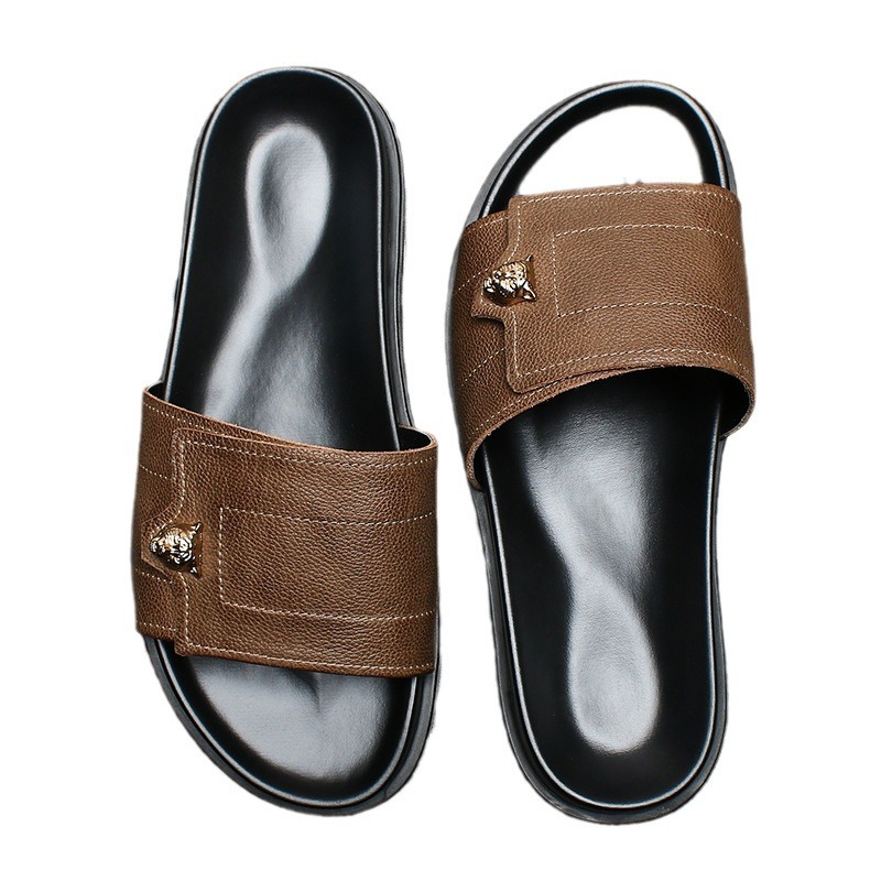 2025 Nieuwe Lederen Slippers M - Mens Fashion Summer 2025 recensie en prijs