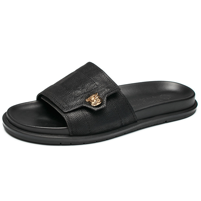 2025 Nieuwe Lederen Slippers M - Mens Fashion Summer 2025 recensie en prijs