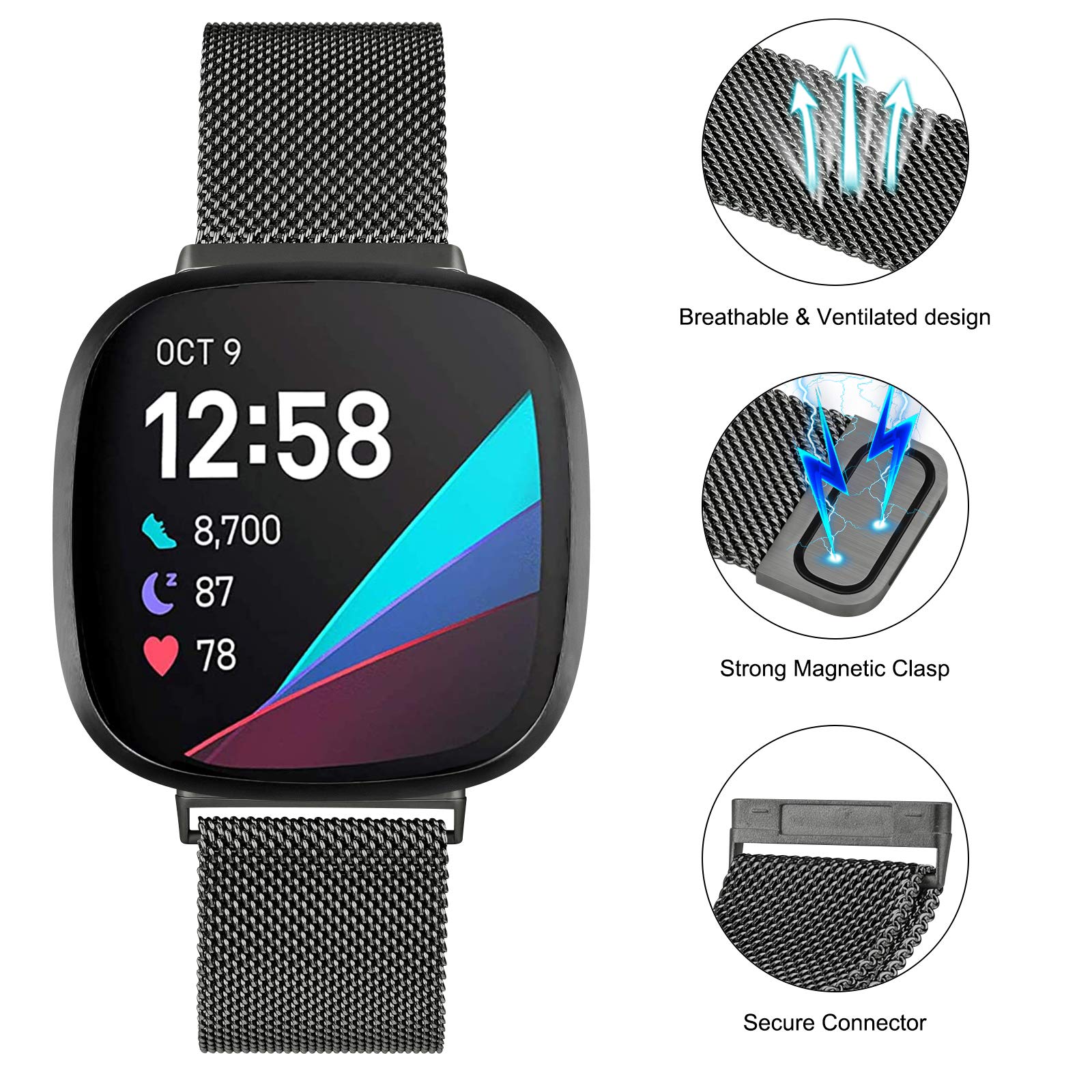 Milanese lusband voor Fitbit v - Milan Men'S Fashion recensie en prijs